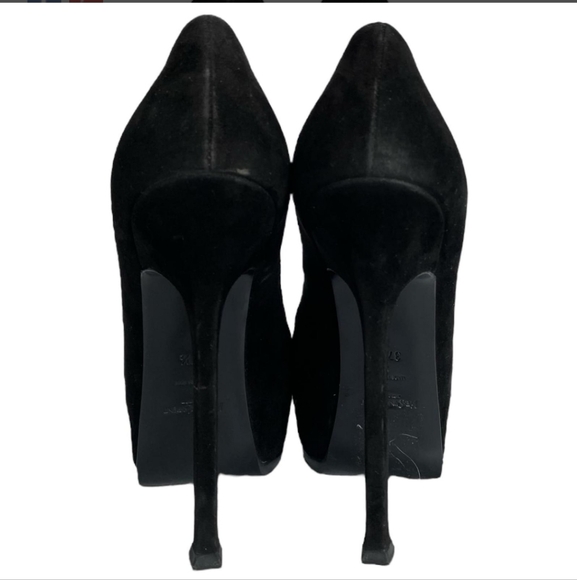 Suede YSL Tribtoo Platform Heels - Picture 4 of 4